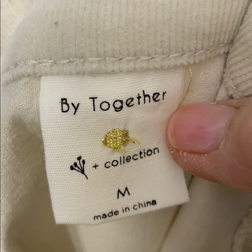 86. By Together, Cream corduroy miniskirt with tortoise color buttons 🌟HP 9/20🌟 - Picture 5 of 6